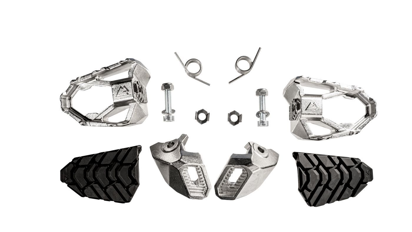 Works Pro height adjustable foot pegs for BMW R1300GS/ Adventure, R1250GS/ Adventure, R1200GS/ Adventure (LC), R12G/S