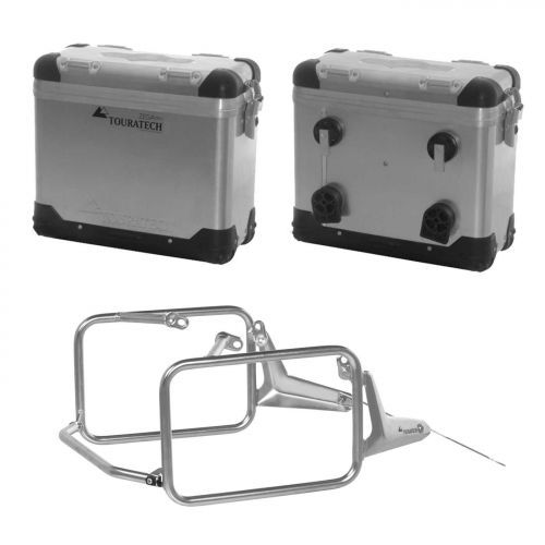 ZEGA Pro aluminium pannier system 31/31 litres with stainless steel rack for BMW R1300GS