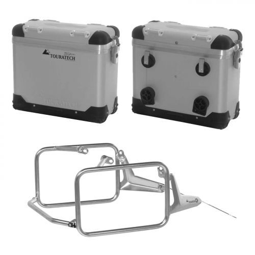 ZEGA Pro aluminium pannier system "And-S" 31/31 litres with stainless steel rack for BMW R1300GS