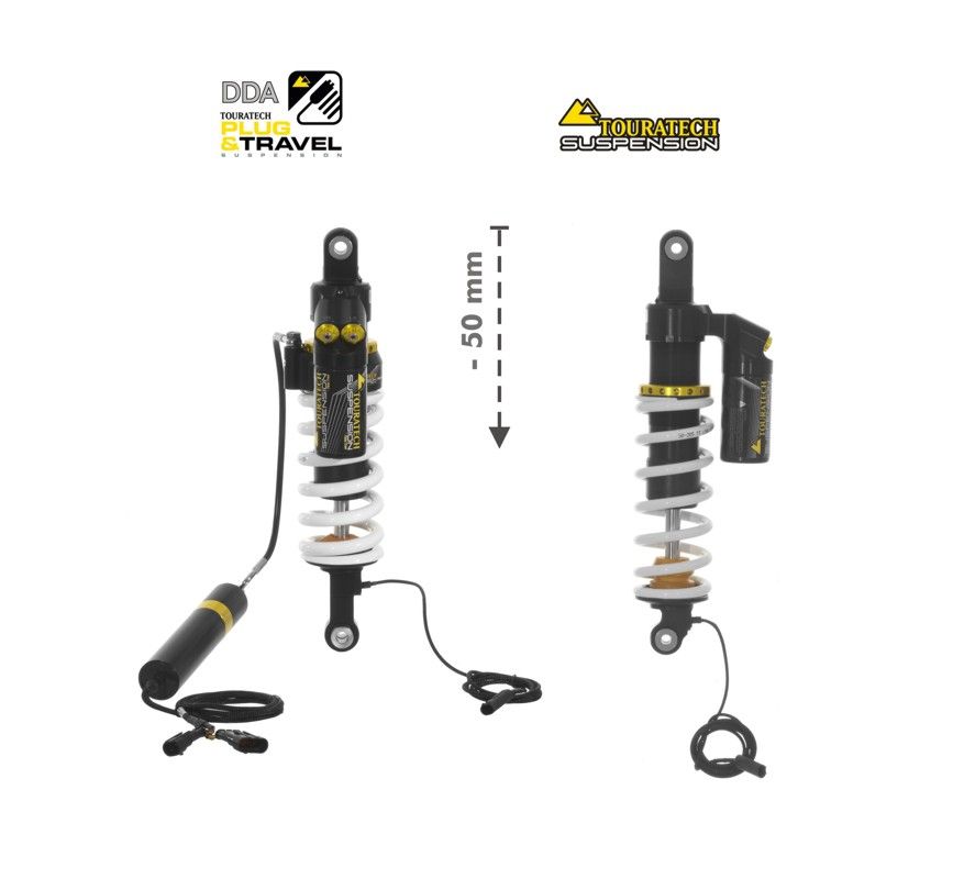 Touratech Suspension-SET Plug & Travel -50 mm lowering for BMW R1200GS (LC) 2013 - 2016