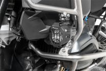 Headlight protector for original BMW LED "Nano" headlight, Set, black (08/2017-) *OFFROAD USE ONLY*