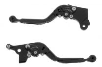 Folding brake lever + clutch lever set, black, for BBMW R1200GS/GSA up to 2009, R1200R up to 2014, R1200S, R1200ST road legal