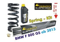 Height lowering kit -35 mm for BMW F800GS/Adventure *from 2013*
*replacement springs*
