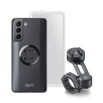 SP Connect Moto Bundle smartphone mount for an easy and quick fixing of the Samsung S21 on the bike.