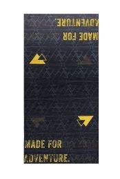 Multi functional head cloth "Essential", black/yellow