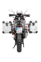 ZEGA Evo aluminium pannier system "And-S" 38/45 litres with stainless steel rack for KTM 1290 Super Adventure S/R (2021-) Colour:And_s