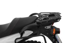 Larger luggage rack aluminium. black. for Suzuki V-Strom 650/V-Strom 650XT (up to 2016)