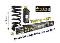 Touratech Height lowering kit. 25mm. for Honda CRF1000L Africa Twin from 2018 replacement springs