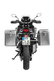 Touratech ZEGA Mundo aluminium pannier system with stainless steel rack for Honda CRF1100L Africa Twin