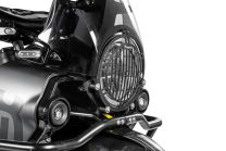 Headlight guard with quick release fastener for Husqvarna Norden 901 *OFFROAD USE ONLY* Colour:Black