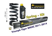 Height lowering kit, 50mm, for Triumph Tiger 800XC 2011-2015 *replacement springs*
