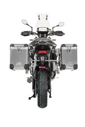 ZEGA Pro aluminium pannier system with stainless steel rack for Triumph Tiger 900