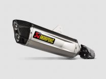 Exhaust Akrapovic slip-on, Titan, black for Yamaha Tenere 700