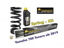 Touratech Progressive replacement springs for fork and shock absorber, for Yamaha 700 Tenere from 2019