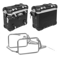 ZEGA aluminium pannier system with stainless steel rack for BMW R1300GS
